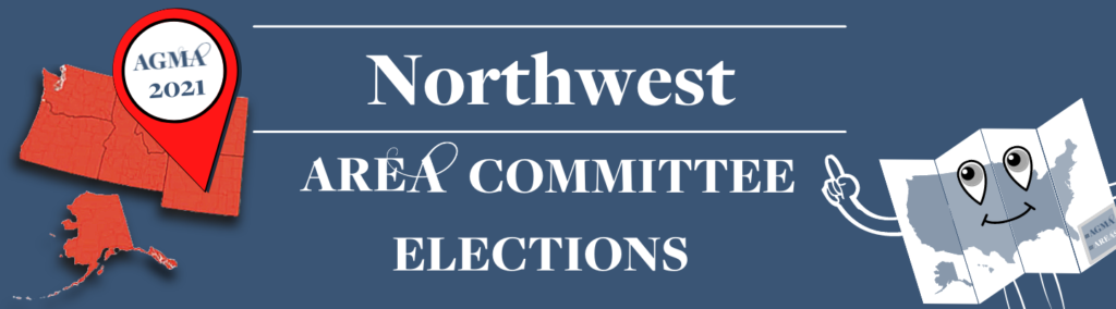 The Northwest Area will meet on Monday, November 8, at 6:00 p.m. PT.