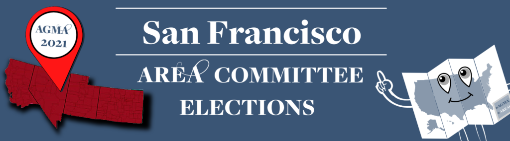 The San Francisco Area will meet on Wednesday, November 10, at 6:00 p.m. PT.