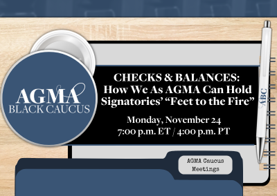 Happening Soon: AGMA Black Caucus National Meeting on Nov. 24