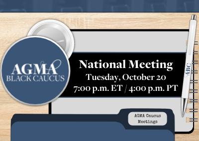 AGMA Black Caucus National Meeting on October 20