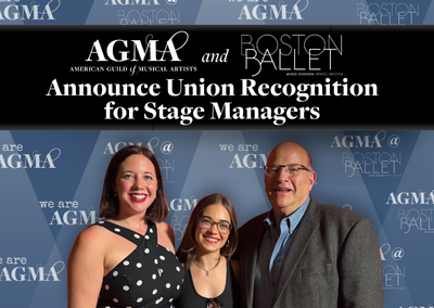AGMA and Boston Ballet Announce Union Recognition for Stage Managers
