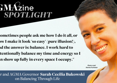 AGMAzine Spotlight: Dancer and AGMA Governor Sarah Cecilia Bukowski on Balancing Through Life
