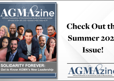Solidarity Forever: Latest Issue of AGMAzine Now Available