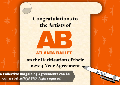 AGMA Ratifies 4-Year Agreement with Atlanta Ballet