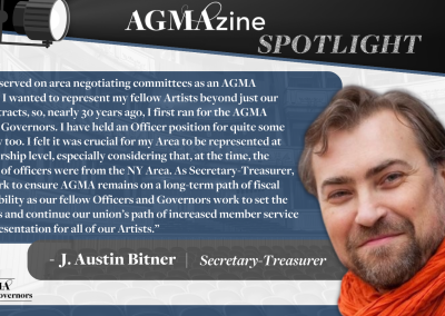 AGMAzine Spotlight: Secretary-Treasurer J. Austin Bitner