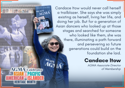 AAPI Heritage Month Spotlight: Dancer and AGMA Staffer Candy Itow on Advocacy and Belonging