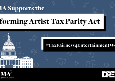 AGMA Supports the Performing Artist Tax Parity Act