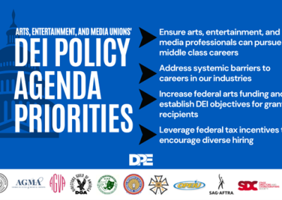 Updated DEI Policy Agenda for the Arts, Entertainment, and Media Industries