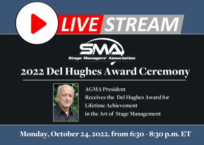 Livestream the Del Hughes Awards for Lifetime Achievement in the Art of Stage Management