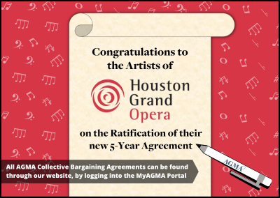 AGMA Ratifies 5-Year Agreement with Houston Grand Opera