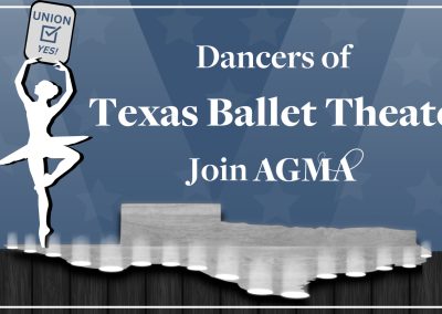 <strong>Dancers of Texas Ballet Theater Join AGMA</strong>