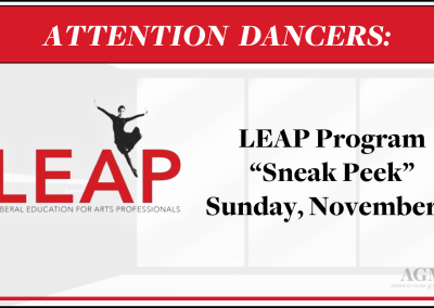 LEAP Program Announces November 6 “Sneak Peak”