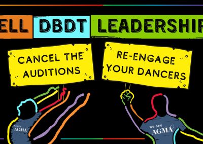 Tell DBDT Leadership: Cancel the Auditions and Re-engage Your Dancers