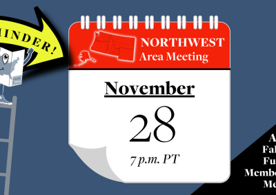 REMINDER: Northwest Area Meeting on November 28