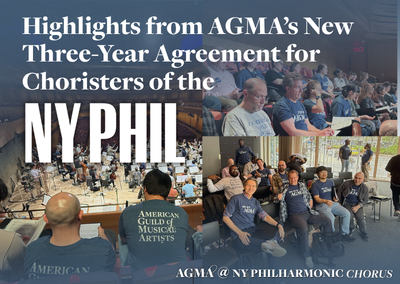 Highlights from AGMA’s New Three-Year Agreement with NY Philharmonic