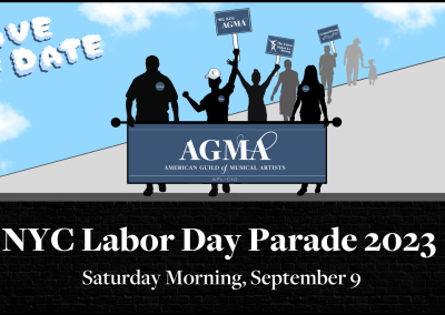 Join AGMA at the NYC Labor Day Parade