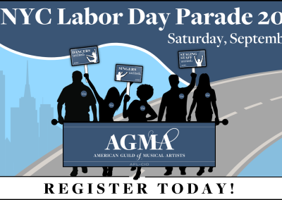 Join AGMA at the NYC Labor Day Parade