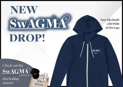 Navy Blue AGMA Zip Hoodie Now Available in SwAGMA Store