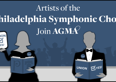 Artists of the Philadelphia Symphonic Choir Join AGMA
