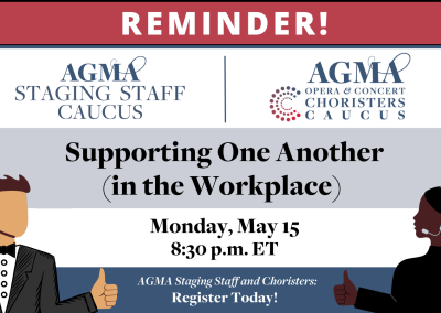 REMINDER: JOINT Caucus Presentation: Supporting One Another (in the Workplace)