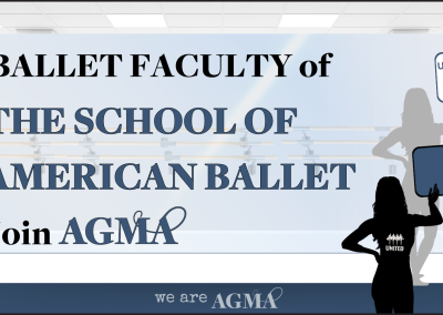 AGMA Announces Union Victory for School of American Ballet Faculty