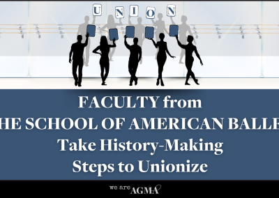 Faculty from The School of American Ballet Take History-Making Steps to Unionize