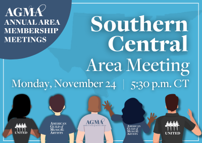 AGMA Announces Southern Central Area Meeting November 24