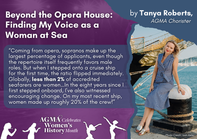 Women’s History Month Spotlight: Beyond the Opera House, Finding My Voice at Sea
