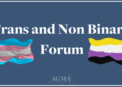 Join AGMA’s Trans and Non-Binary Forum