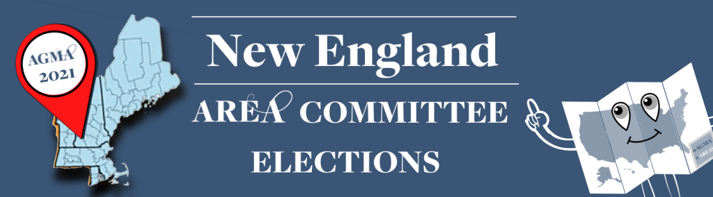 The New England Area will meet on Wednesday, November 3, at 7:30 p.m. ET.